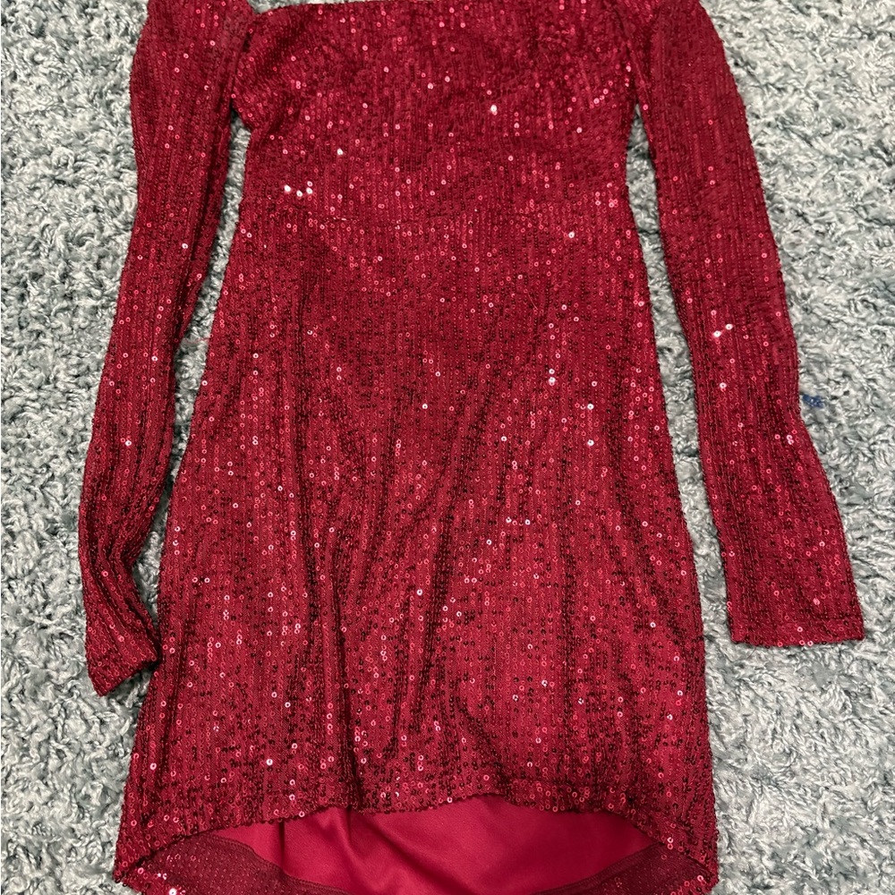 Lucy in the Sky Red Sequin Kids Dress
